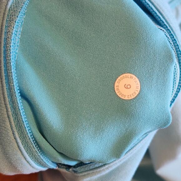 LULULEMON WOMENS LOT SPEED UP HR HIGH RISE SHORTS LINED BLACK BLUE SZ 9 RUNNING - Picture 9 of 9